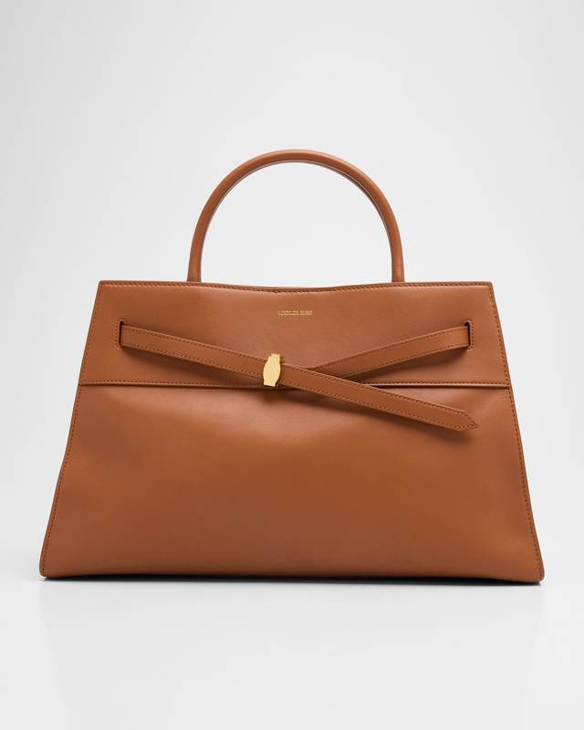 Dash Large Belted Leather Shoulder Bag